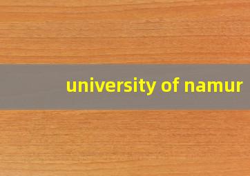 university of namur